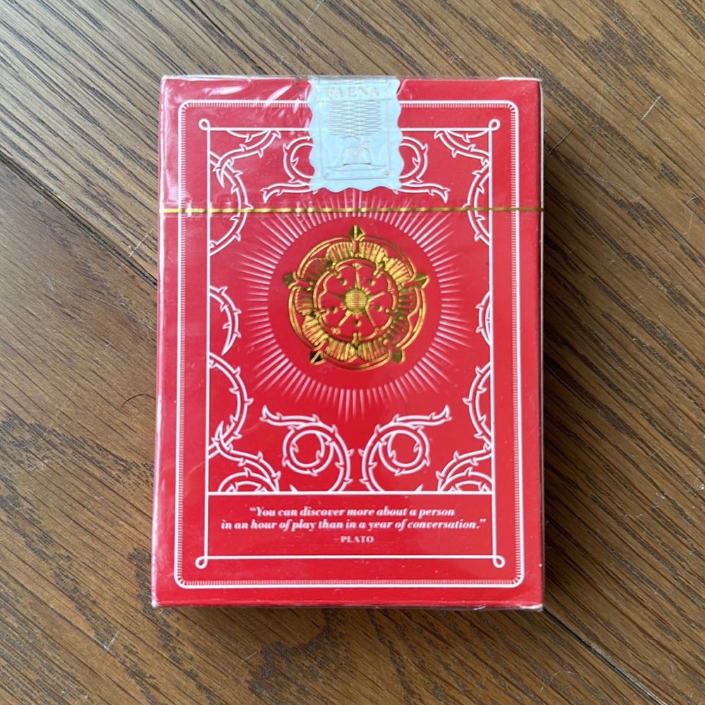 Faena Hotel Miami Buenos Aires Red Gold Deck Playing Cards